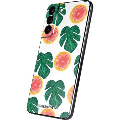 Bouffants and Broken Hearts Tropical Leaves and Citrus Galaxy S22 Plus Skin
